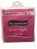 No Nonsense Nylon Knee Highs, 2 Pair Pack, One Size, Tan