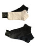 Legwear Essentials Womens Socks, White Black Gray Navy, One Size, 4 Pairs