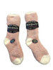 Wild Flowers Women's Cozy Socks Super Soft, 9-11, 2 Pairs, Pink/White
