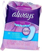 Always Thin Pantiliners Regular Unscented 20 Each (Pack of 4)