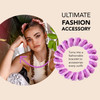 invisibobble Extra Hold Traceless Spiral Hair Ties - The Secret Purple - Strong Elastic Grip Coil Accessories for Women - No Kink, Non Soaking - Gentle for Girls Teens and Thick Hair