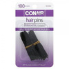 Conair Styling Essentials Hair Pins, Black, 100 Count