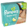 Pampers, Baby Dry Diapers, Size 4-28 ea (Pack of 2)  (Packaging & Prints May Vary)