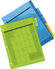 Avery Plastic 5-Tab Binder Dividers, Insertable Multicolor Big Tabs, 1 Set (11900)