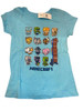 Minecraft Mini Pals with foil Girls' T-Shirt Turquoise L by JINX