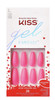 Kiss Gel Fantasy Long Length Matte Pink Nails (Coffin Shape) FS12X Te Amo, Limited Edition (1 Pack)