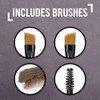 Rimmel Brow This Way Sculpting Kit, Dark Brown, Powder 0.04 oz., Wax 0.03 oz., Brow Sculpting & Styling Kit with Eyebrow Wax & Setting Powder