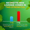 Nicorette Mini Lozenge Mint Stop Smoking Aid, 2 mg, 20 ct