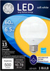 GE Lighting 37945 LED G25 Decorative Bulb with Medium Base, 7-Watt, Soft White, 1-Pack