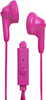 Magnavox MHP4820M-PK Gummy Earbuds with Microphone in Pink | Available in Pink, Purple, White, Black, & Blue | Earbuds Gummy | Extra Value Comfort Stereo Earbuds | Durable Rubberized Cable |