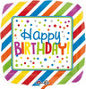 Amscan International 3460001 "stripes And Dots Happy Birthday" Standard Foil