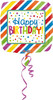 Amscan International 3460001 "stripes And Dots Happy Birthday" Standard Foil