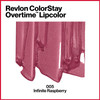 REVLON Liquid Lipstick with Clear Lip Gloss, ColorStay Overtime Lipcolor, Dual Ended with Vitamin E,0.07 Oz, 005 Infinite Raspberry