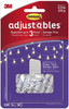 3m 17840clr-14es Command Adjustables Hooks, Small