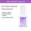 essie Nail Care, 8-Free Vegan, No Chips Ahead Top Coat, chip-resistant nail polish, 0.46 fl oz