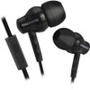 Magnavox MHP4851-BK Ear Buds with Microphone in Black | Available in Pink, Black, & White | Ear Buds Wired with Microphone | Extra Value Comfort Stereo Earbuds Wired | Durable Rubberized Cable |