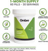 Ombre Endless Energy Probiotic Supplement, Supports Natural Energy Production, Memory, Focus & Gut Health, 5 Billion CFU, Shelf-Stable, 30 Servings