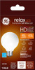 GE Lighting Relax LED Light Bulbs, 40 Watt Eqv, Soft White HD Light, G25 Globe Bulb, Medium Base, Frosted