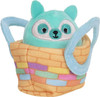Squishville by Squishmallows SQM0204 by Original Squishmallows Party Set-2-Inch Lance The Teal Lemur Plush, Inflatable Pool Tube and Woven Bag Accessories-Toys for Kids, Multi
