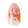 KISS LoveShackFancy x imPRESS Press-On Manicure Limited Edition, Style "Citrus Candy" Medium Almond Pink Press-On Nails, Includes Prep Pad, Mini Nail File, Cuticle Stick, & 30 Fake Nails