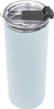 MIRA 20 oz Stainless Steel Vacuum Insulated Tumbler with Tritan Flip Lid - Double Walled Thermos Mug for Hot or Cold Drinks - Reusable Travel Cup - Pearl Blue