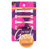 Goody Hair Barrettes Clips for Fine Hair - 4 Count, Assorted Colors - Slideproof and Lock-In Place - Pain-Free Hair Accessories for Men, Women, Boys, and Girls - Stay Tight for All Day Comfort
