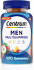 Centrum MultiGummies Gummy Multivitamin for Men, Multivitamin/Multimineral Supplement with Selenium, Antioxidants and Vitamin D3, Assorted Fruit Flavor