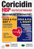 Coricidin HBP, Decongestant-Free Cold Symptom Relief for People with High Blood Pressure, Maximum Strength Cold & Flu Day + Night Liquid Gels, 24 Count
