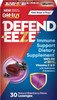 Defend-EEZE Immune Support Dietary Supplement Lozenges, 100% Daily Value of Zinc, Vitamins C & D per Dose, with Echinacea & Elderberry, Elderberry Flavor, 30 Lozenges