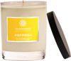 rareEssence - Aromatherapy Spa Candle - Refresh - ( Lemongrass, Lemon & Litsea Cubeba ) - 6 OZ