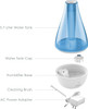 Ultrasonic Cool Mist Humidifier with Optional Night Light for Small and Medium Rooms