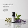 Ellia Let Go Blend Essential Oil, 15 mL Bottle, Clear