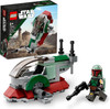 Lego Star Wars Boba Fett's Starship Microfighter 75344, Building Toy Vehicle with Adjustable Wings and Flick Shooters, The Mandalorian Set for Kids