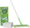 Swiffer Sweeper Dry and Wet Floor Mopping and Cleaning Starter Kit, All Purpose Floor Cleaning Products, Includes: 1 Mop, 7 Dry Pads, 3 Wet Pads