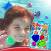 JA-RU Dive Fun Crystal Gems Diving Toys (1 Pack 4 Gems) Beach, Bath, & Pool Toys for Kids, Girls & Boys. Swimming Underwater Diving Activity Water Jewels Toys. Pool and Mermaid Party. 879-1p