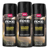AXE Fine Fragrance Premium Deodorant Body Spray For Men Golden Mango 3 Count With 72H Odor Protection And Freshness Infused With Mango, Mandarin, And Vetiver Essential Oils 4oz