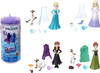 Disney Frozen by Mattel Snow Color Reveal Small Doll with 6 Unboxing Surprises Including Character Figure and Accessories, Inspired by Disney Movies