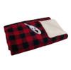 Biddeford Blankets Sherpa Red and Black Buffalo Check Heated Throw With Digital