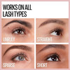 Maybelline Lash Sensational Washable Mascara, Lengthening and Volumizing for a Full Fan Effect