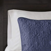 Madison Park Quebec Dusty Pale Navy 3-Piece Quilted King Coverlet Set—For King or Cal King Bed –Ideal For Warm Climate Room Décor or Add-on For Extra Warmth