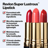 Revlon Lipstick, Super Lustrous Lipstick, Creamy Formula For Soft, Fuller-Looking Lips, Moisturized Feel, 755 Bare It All, 0.15 oz