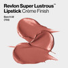 Revlon Lipstick, Super Lustrous Lipstick, Creamy Formula For Soft, Fuller-Looking Lips, Moisturized Feel, 755 Bare It All, 0.15 oz