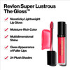 Revlon Lip Gloss, Super Lustrous The Gloss, Non-Sticky, High Shine Finish, 205 Snow Pink