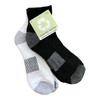 Soft Black White Quarter Socks One Size Made With Recycled Fibers (2 Pairs) Soft Black White Quarter Socks One Size Made With Recycled Fibers (2 Pairs)