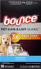 Bounce Pet Hair and Lint Guard Mega Dryer Sheets, Fresh Scent, 80 ct