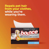Bounce Pet Hair and Lint Guard Mega Dryer Sheets, Fresh Scent, 80 ct