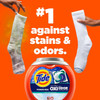 Tide Ultra OXI Power PODS with Odor Eliminators Laundry Detergent Pacs, 25 Count, For Visible and Invisible Dirt