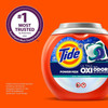 Tide Ultra OXI Power PODS with Odor Eliminators Laundry Detergent Pacs, 25 Count, For Visible and Invisible Dirt