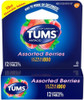 TUMS Ultra Strength Chewable Antacid Tablets for Heartburn Relief and Acid Indigestion Relief, Assorted Berries - 12 Count