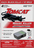 Tomcat Mouse Killer Child Resistant, Disposable Station, 4 Pre-Filled Ready-To-Use Bait Stations